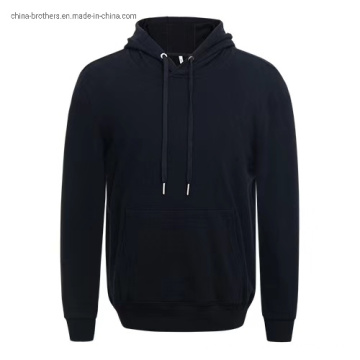 280b Black Super Soft Men′s 280g Single Cap Sweater Hoodie